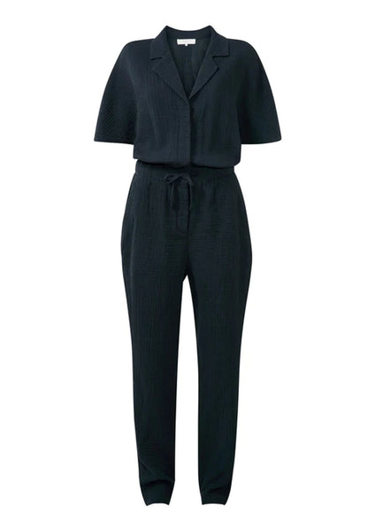 Short Sleeve Jumpsuit Salute Dark Blue