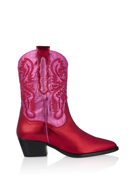 Brady Metallic Cowboy Boots