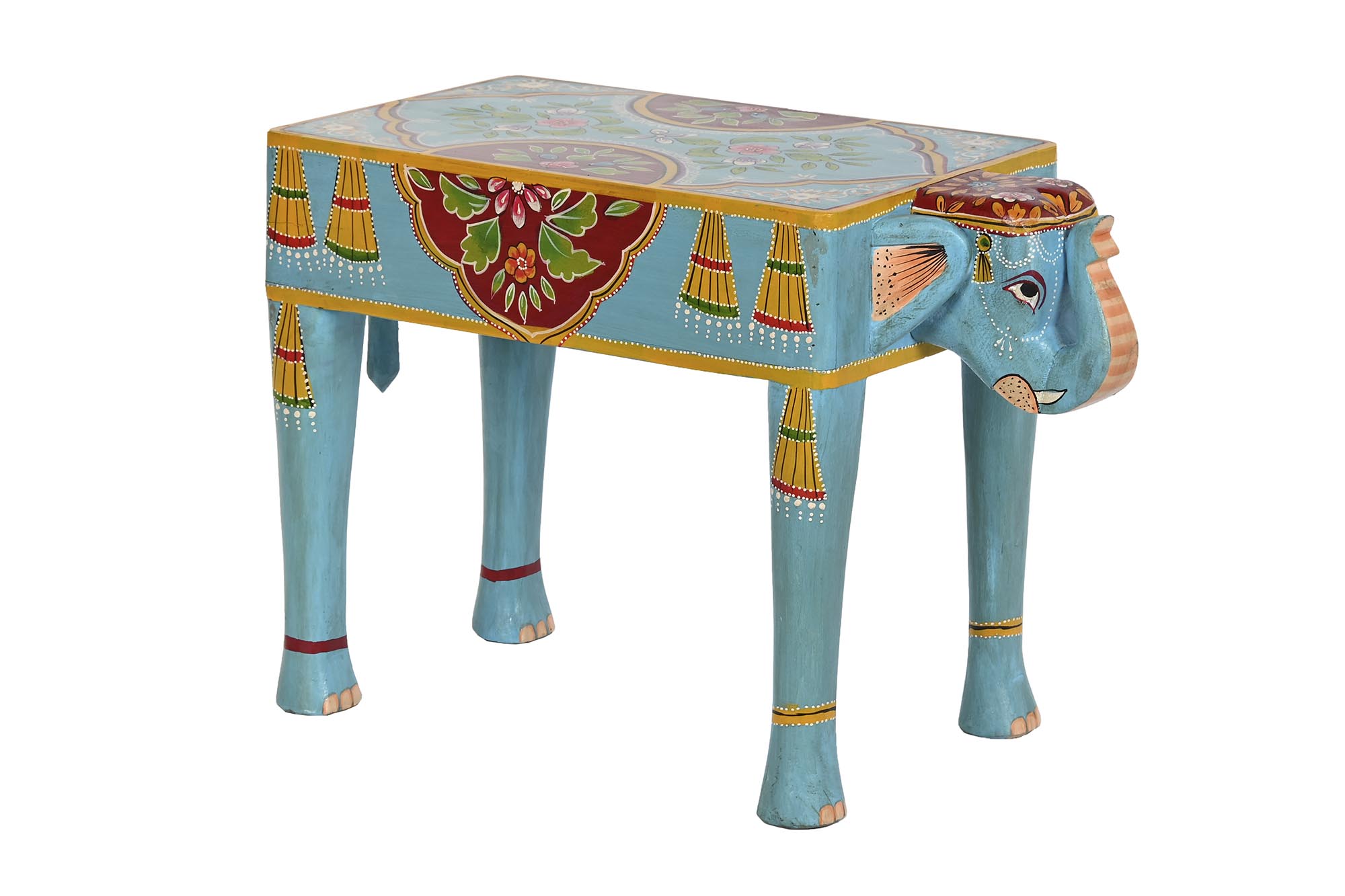 Blue Elephant Side Table