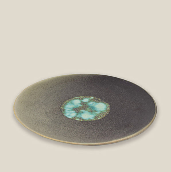 Turquoise presentation dish