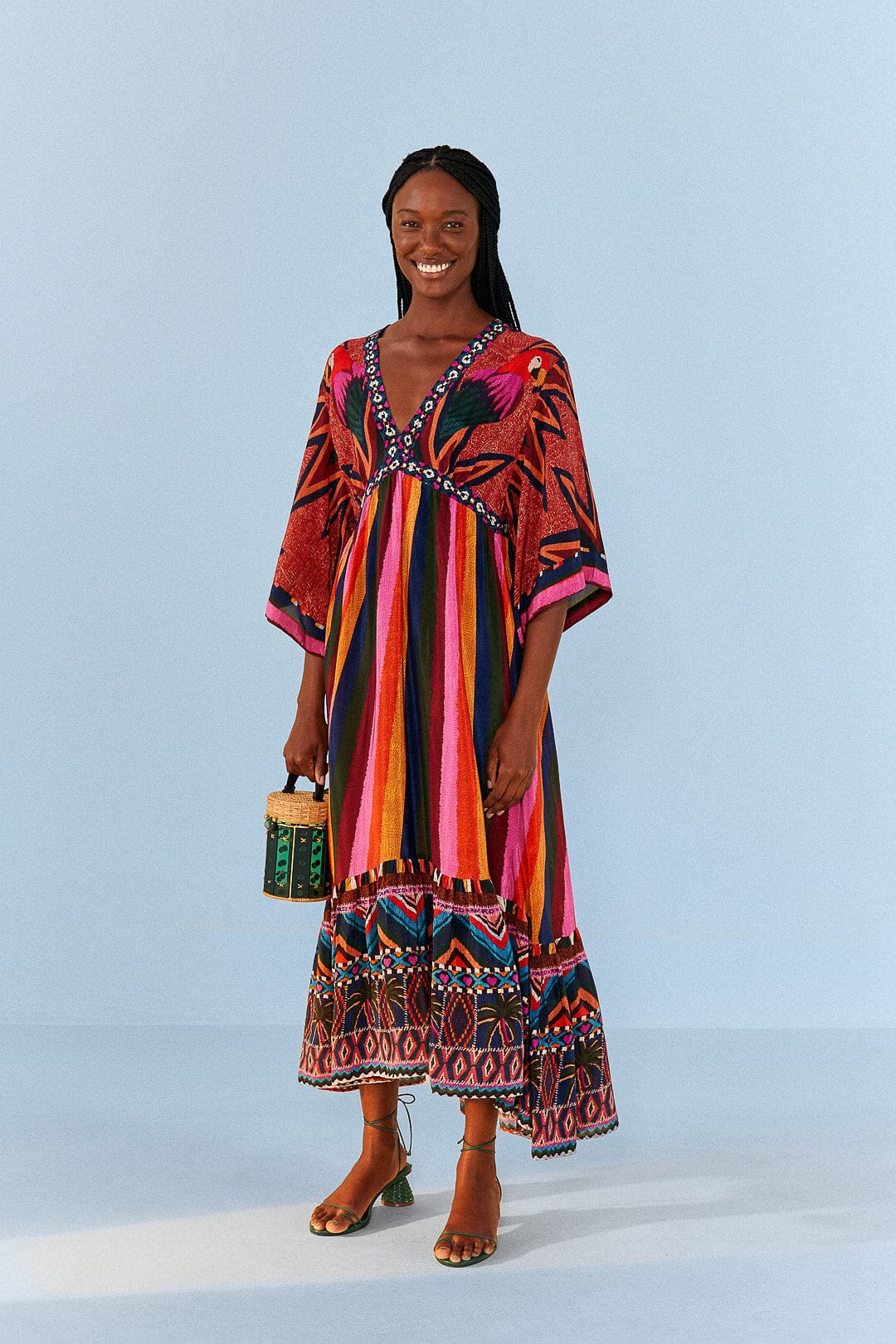 Macaw Show Maxi Dress