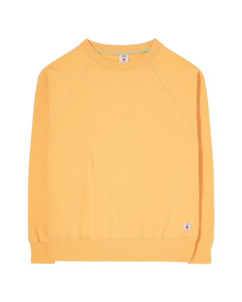 Raglan Sleeve Crewneck Sweatshirt Orange