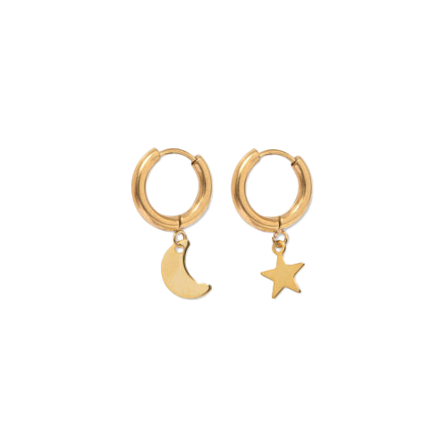 Gold Astral Hoops