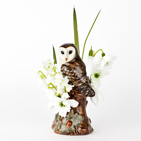 Barn Owl Bud Vase