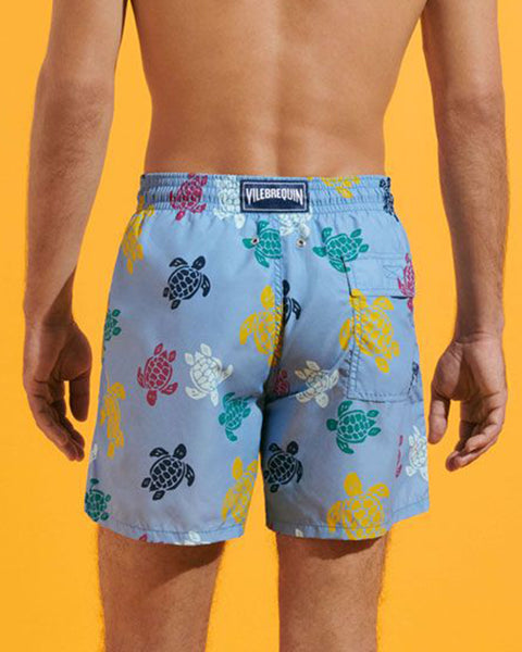 Trouva: Divine Blue Moorea Ronde Des Tortues Swim Shorts