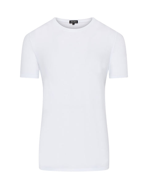 Micromodal Stretch Short Sleeve T-shirt (white)