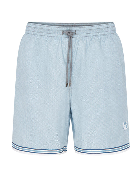 Herringbone Quick Dry Swim Shorts (blue)