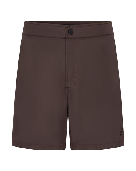 Button & Drawstring Swim Shorts (olive)