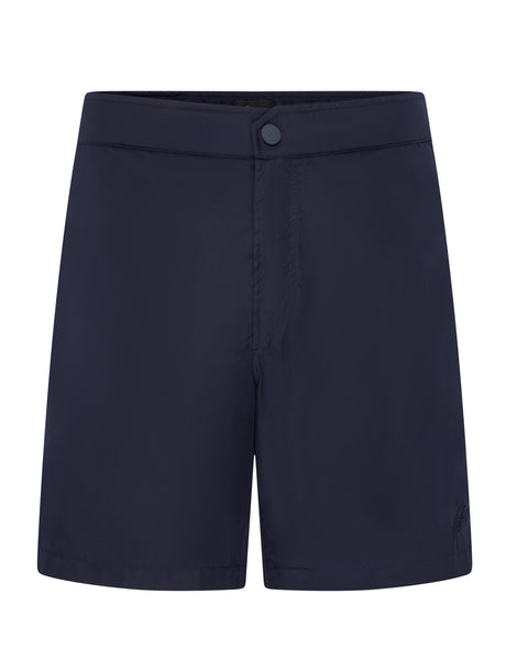 Button & Drawstring Swim Shorts (navy)