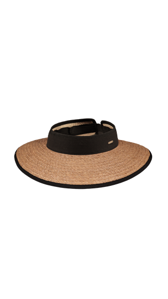 - Light Brown Tambou Visor (one Size)