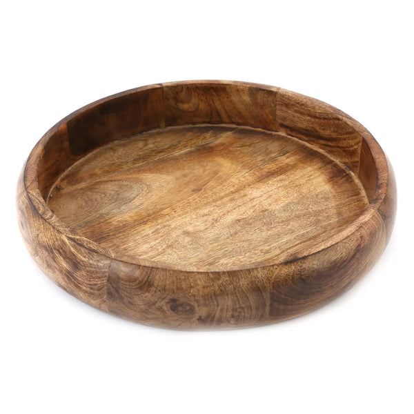 Shallow Wooden Bowl 34cm