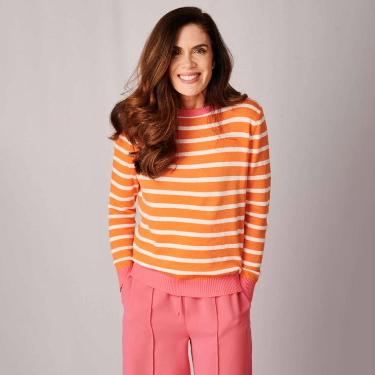 Orange Stripe Jumper