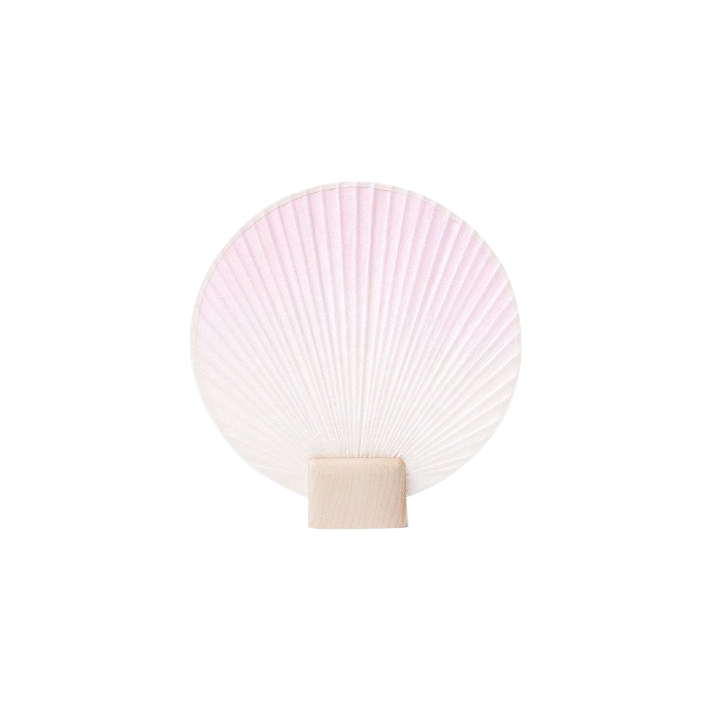 KHJ Studio Hand Crafted Fan Round Small in Pink