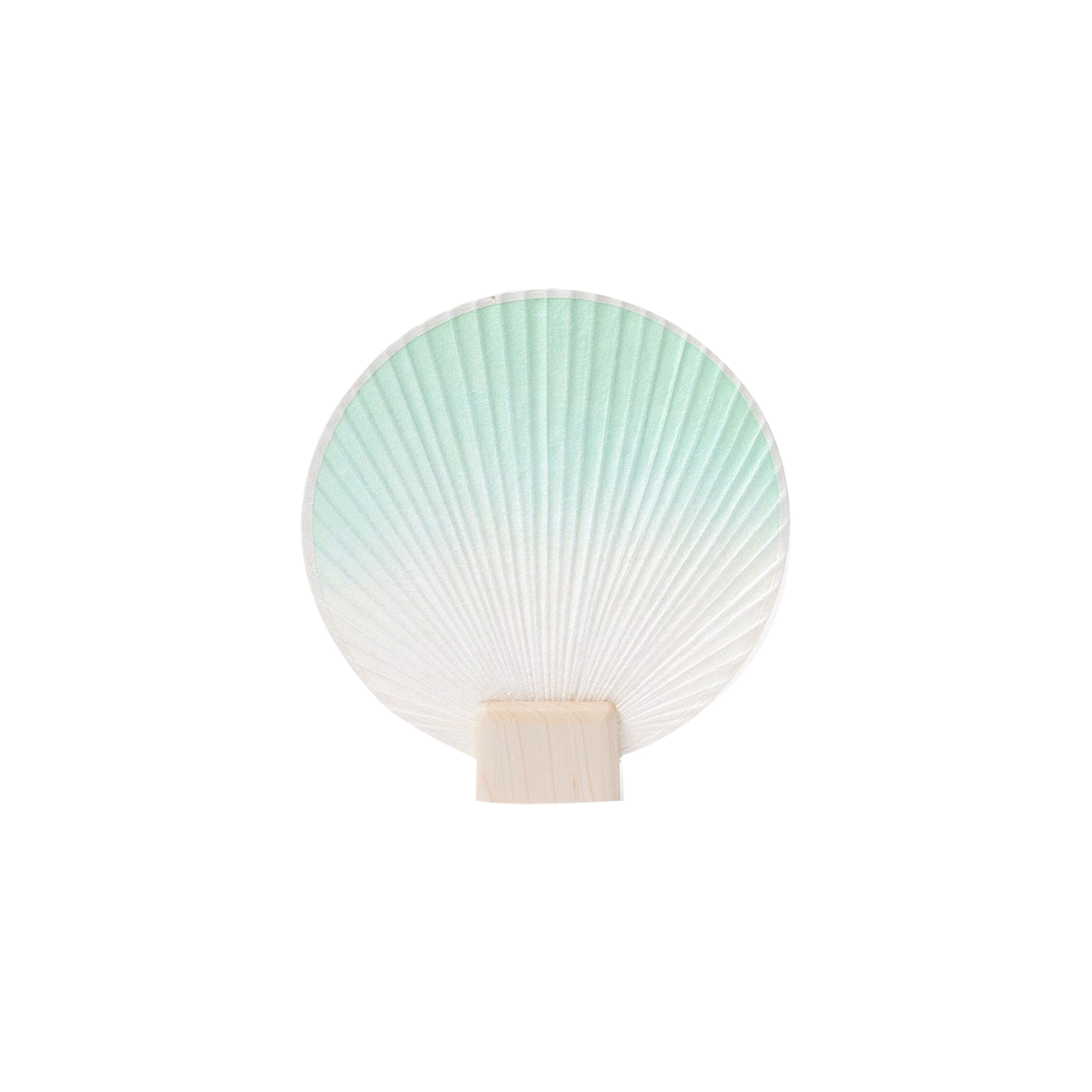 KHJ Studio Hand Crafted Fan Round Small in Green