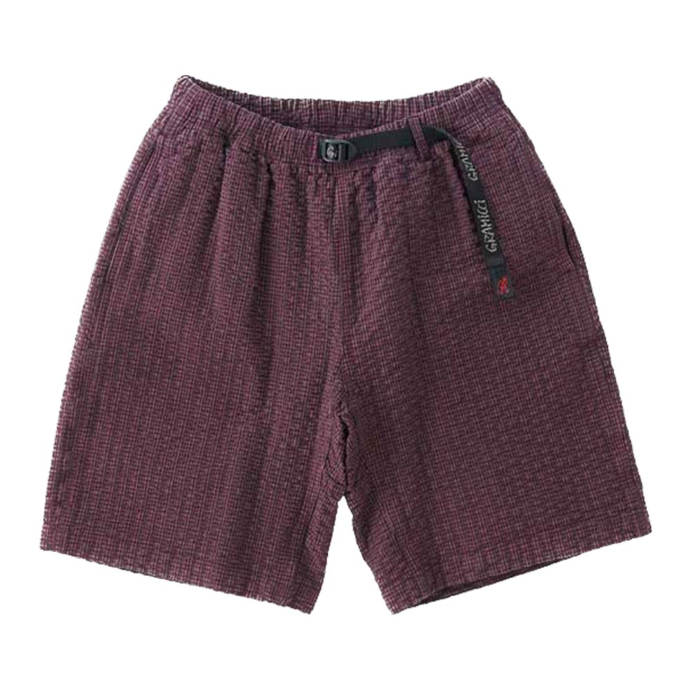 O G Seersucker G Shorts Dusty Maroon Garment Dyed