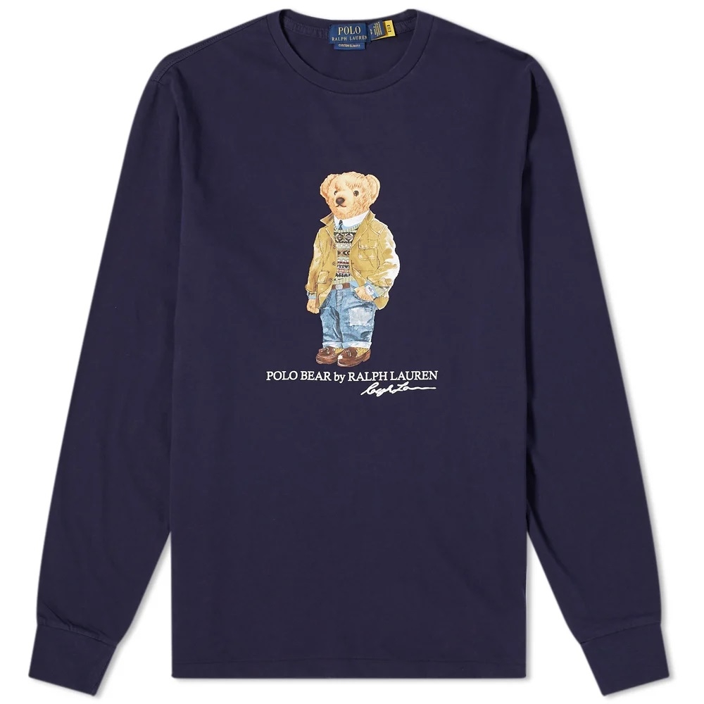 Smart Bear Crew Neck Sweatshirt Navy