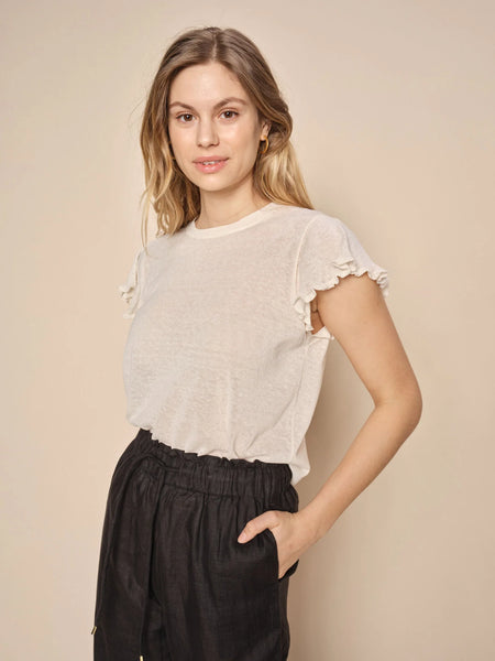 Ganna Knit Top - Pearled Ivory