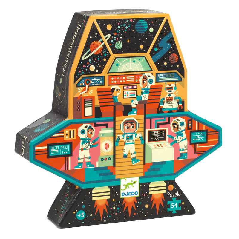 Space Station Silhouette Puzzle 54pcs