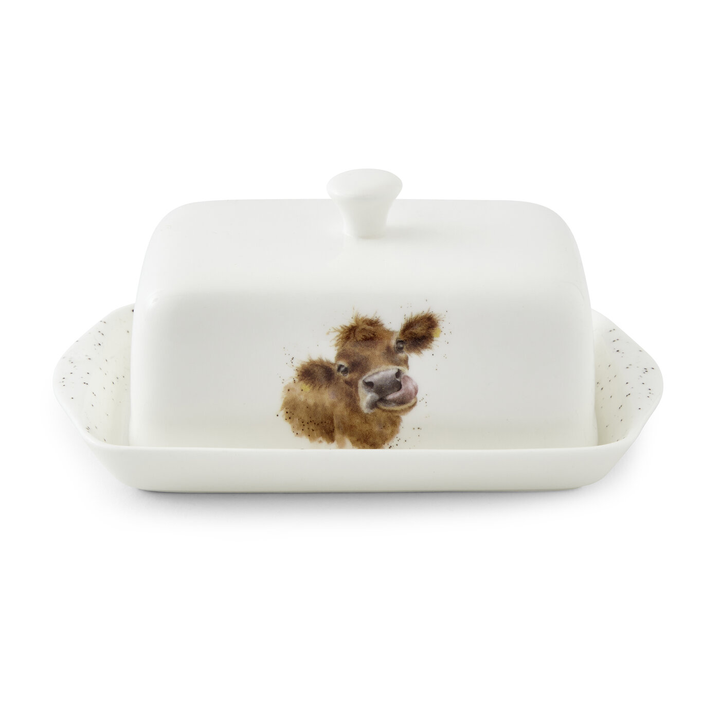 Wrendale Royal Worcester Covered Cow Butter Dish