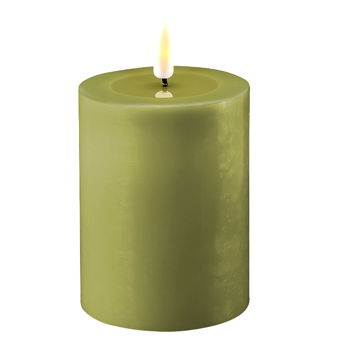 Trouva: 7.5 x 10 cm Olive Battery Operated LED Candles