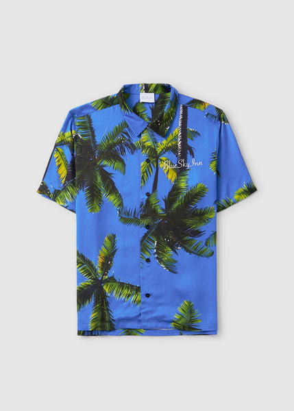 Mens Palms Sky Shirt In A/o Print Sky