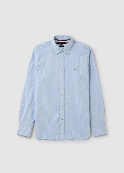 Mens Core 1985 Flex Oxford Shirt In Copenhagen Blue/white