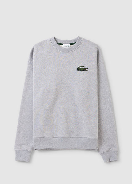 Mens Large Croc Crewneck Sweat In Grey