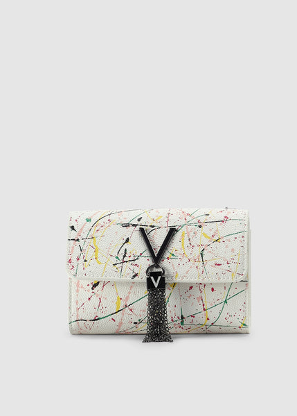 Womens Divina Print Mini Shoulder Bag In White