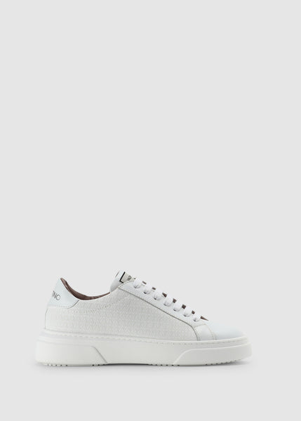 Womens Stan Lace Up Trainers In White