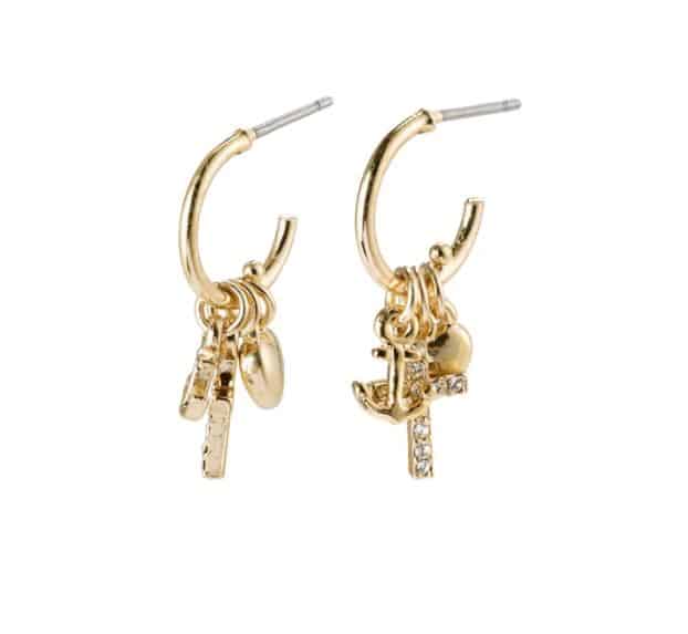 Pilgrim Gold Plated Anet Crystal Earrings