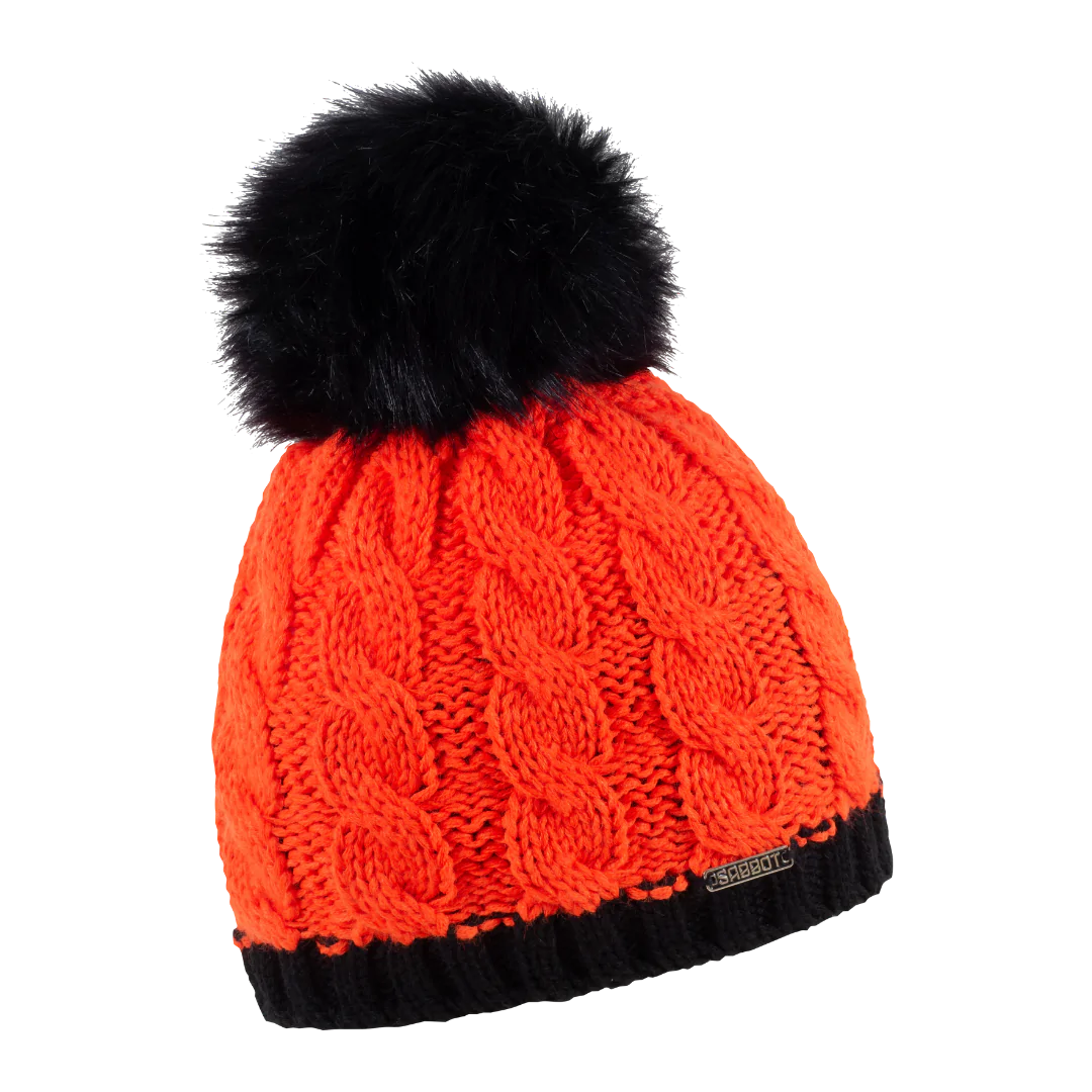 Sabbot Hats Neon Orange Andrea Krazi Faux Fur Hat