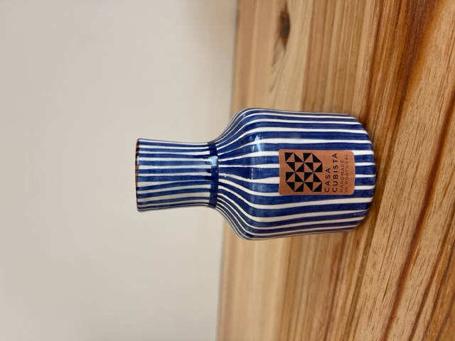 Casa Cubista Garafe Vase Bleu 