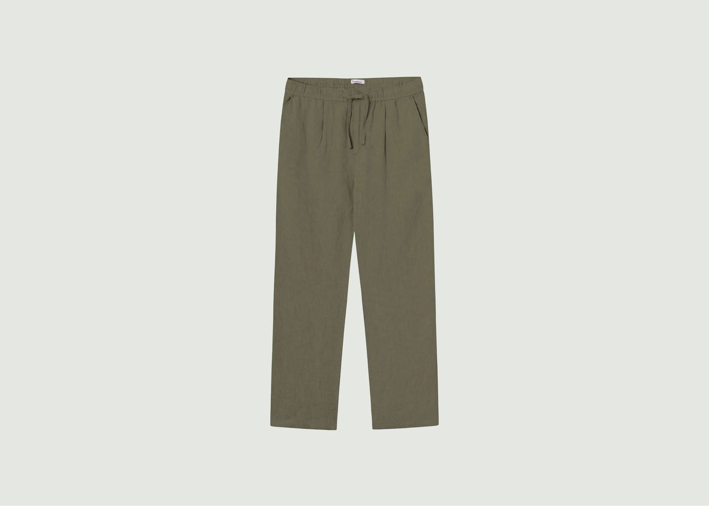 Knowledge Cotton Apparel  Loose Pants In Organic Linen