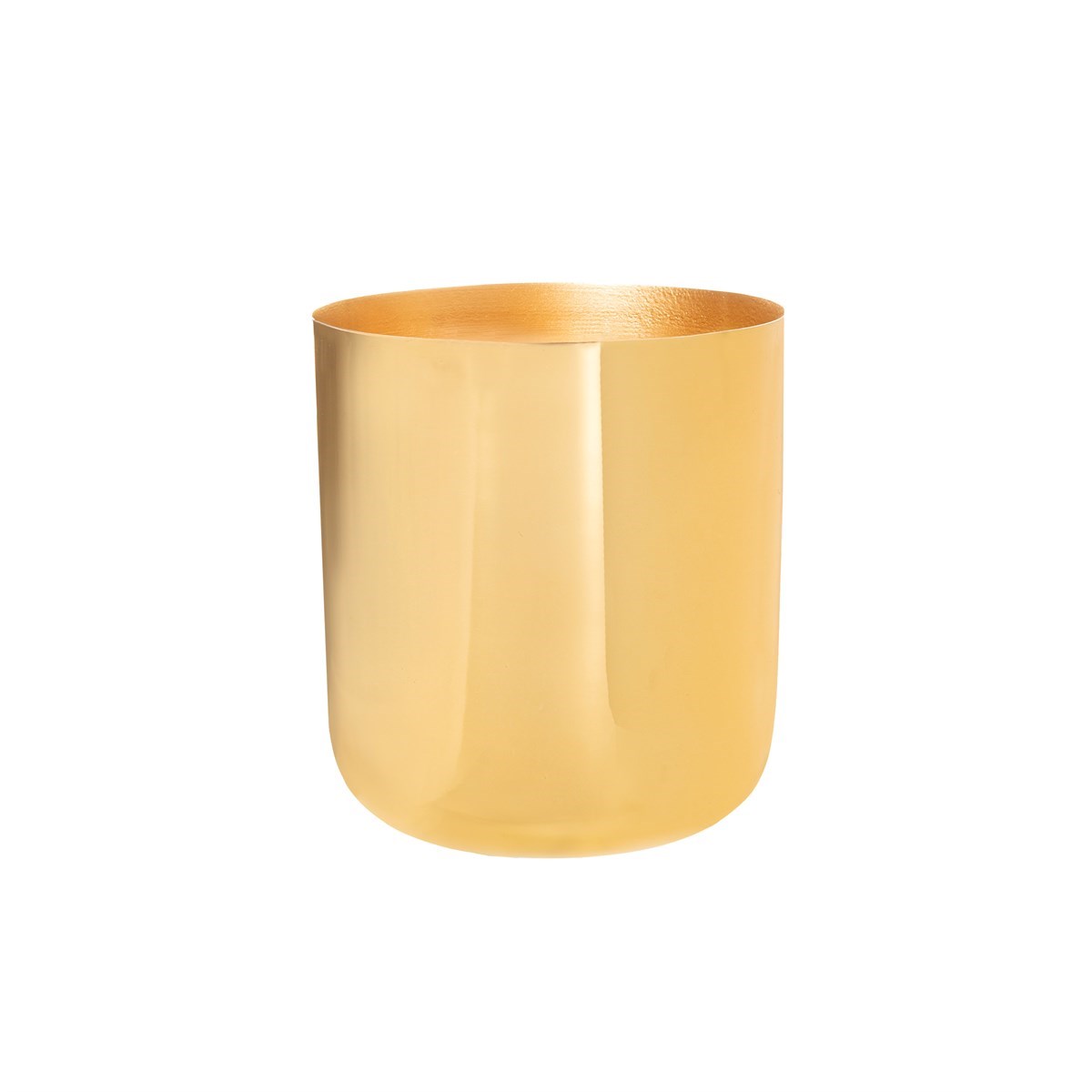 Sass & Belle  Small Polished Gold Metal Planter