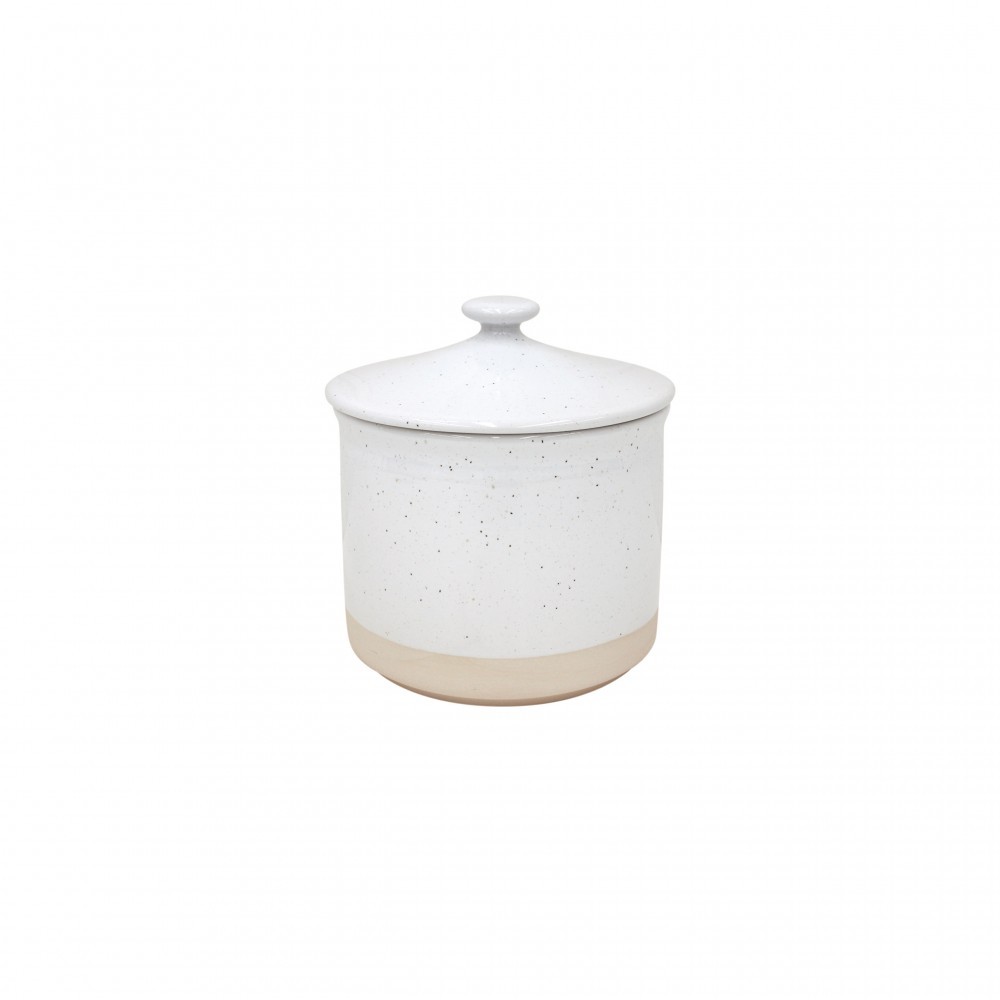 Casafina Off-White Stoneware Storage Jar  - Medium