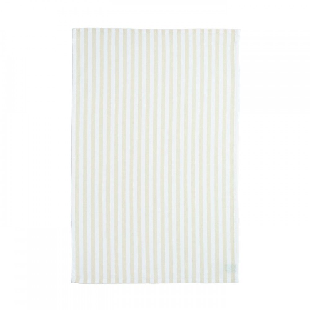 Casafina Pale Lemon Striped Tea Towel
