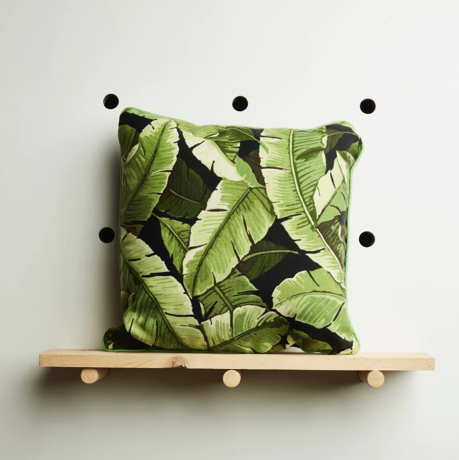 Hi Cacti Dark Palm Leaf Cushion Cover