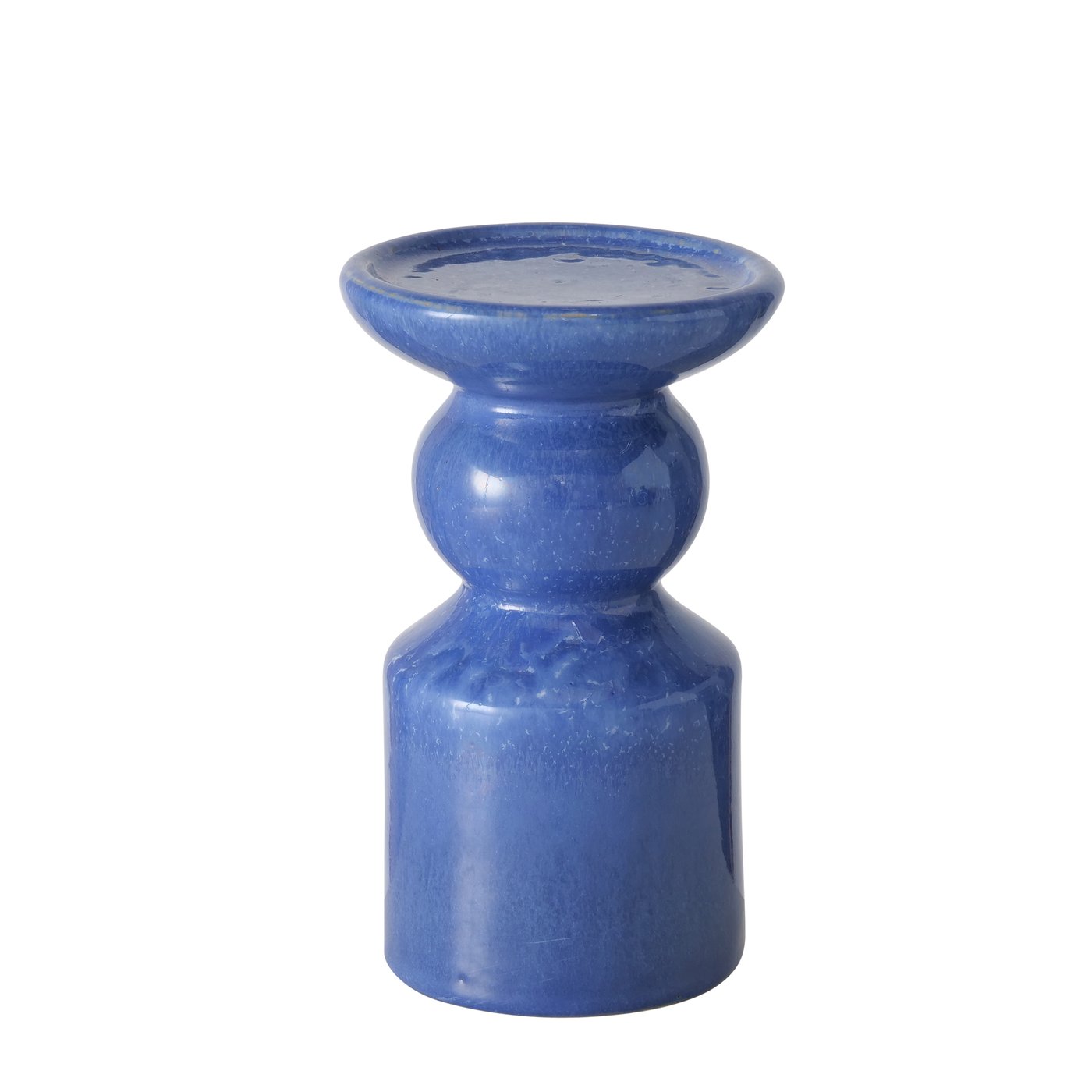 &Quirky Peruya Blue Short Candle Holder