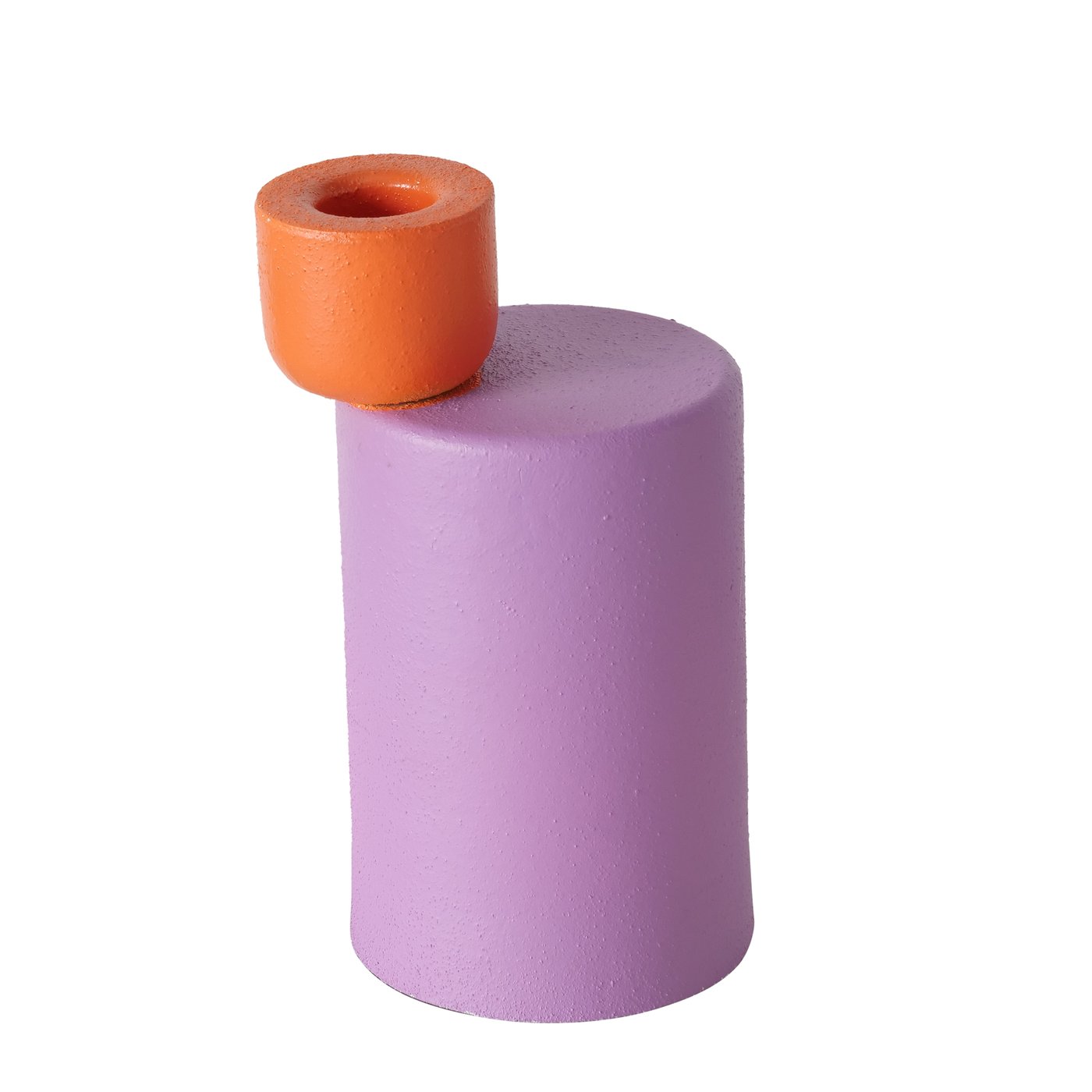 &Quirky Colour Pop Coulari Purple & Orange Candle Holder