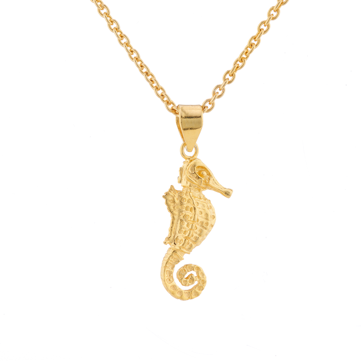 CollardManson Gold Plated Seahorse Necklace 
