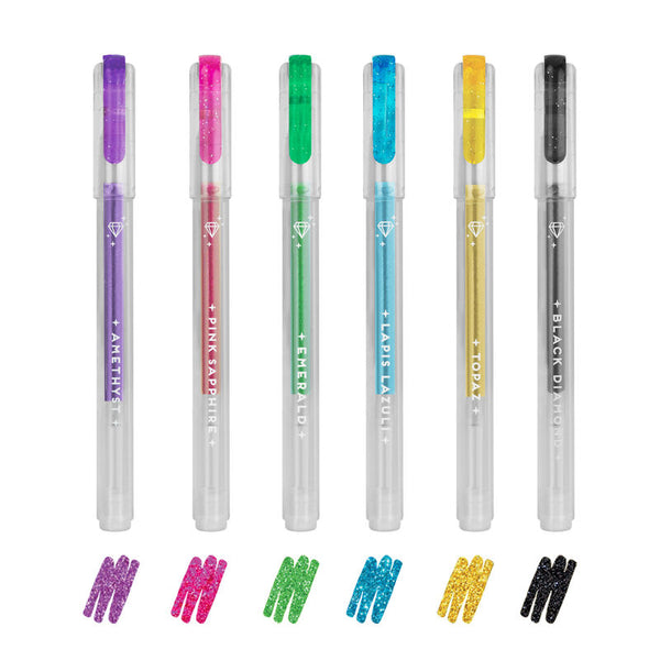 Legami Milano Set Of 6 Mini Glitter Gel Pens