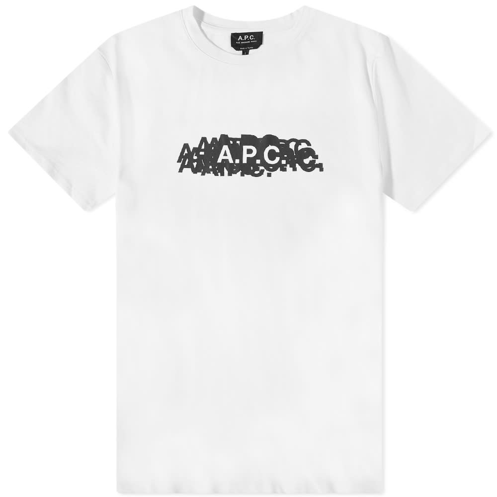 A.P.C. White Koroku Stamp T Shirt 