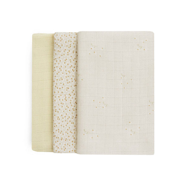 Avery Row - Muslin Squares Set Of 3 - Wild Chamomile
