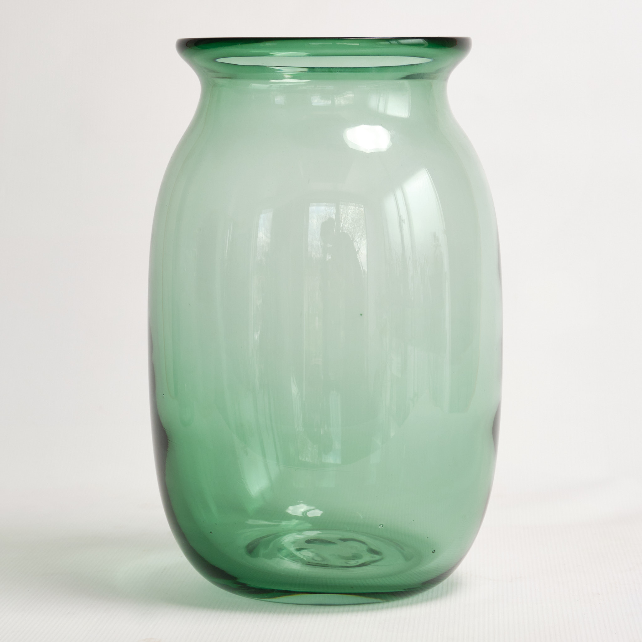 Nkuku Bright Green Glass Vase