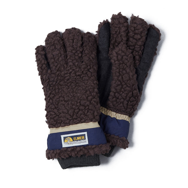 Elmer Gloves Deep Wool Pile Conductive Glove Brown
