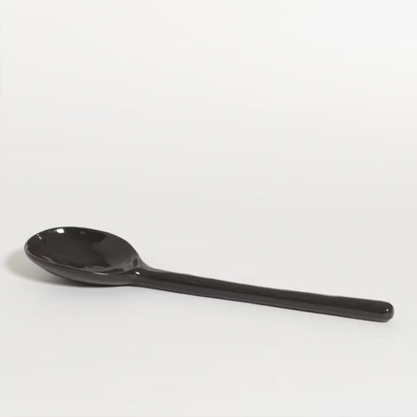TUSKcollection Ceramic Serving Spoon Black Olive