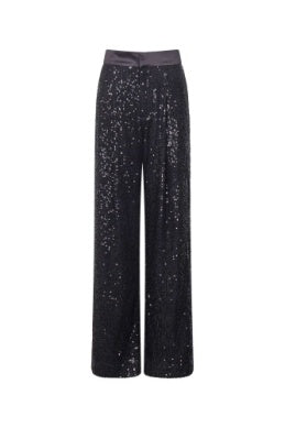French Connection Black Alindava Sequin Suit Trousers