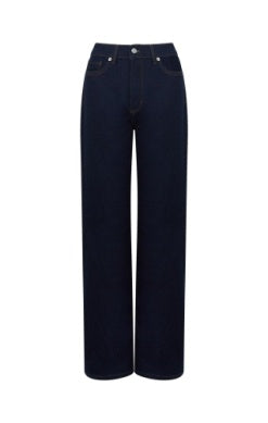 French Connection Clean Indigo Conscious Stretch Wide Leg Jeans