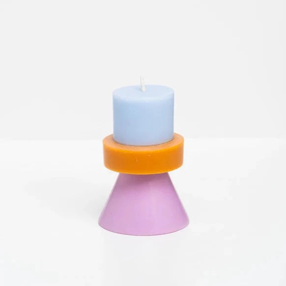 Yod & Co. Stack Candle Mini - Sky/ Lilac/ Caramel