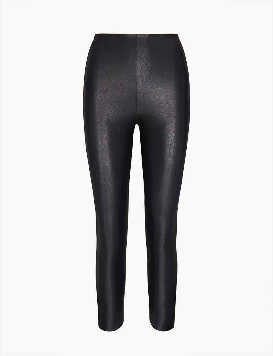 Trouva: 7 by 8 Black Faux Leather Legging